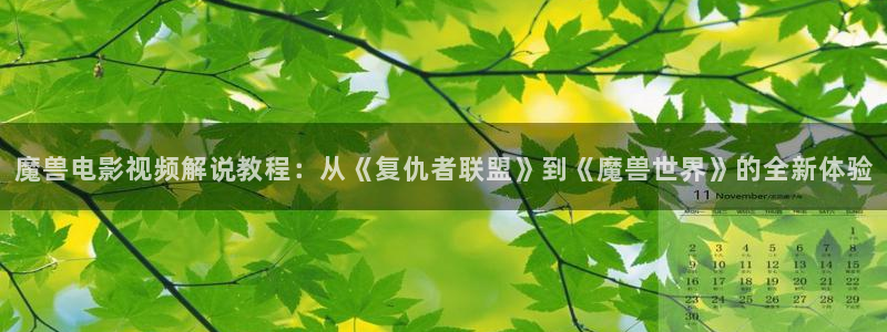 神马影院韩国vip：魔兽电影视频解说教程：从《复仇者联盟》到《魔兽世界》的全新体验