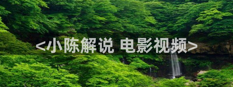 神马我不电影：<小陈解说 电影视频>